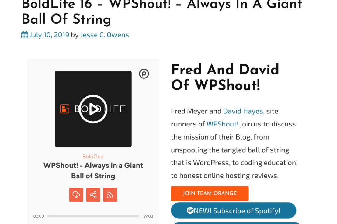 We were on the BoldLife&nbsp;podcast!